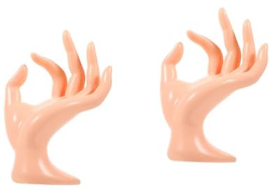 DEARMAMY 2St Schmuckständer ring ständer ring display Schmuckdarstellung schmuck aufbewahrer schmuckregal Tischringhalter Kompakter Schmuckhalter handgeformter Ringhalter Plastik