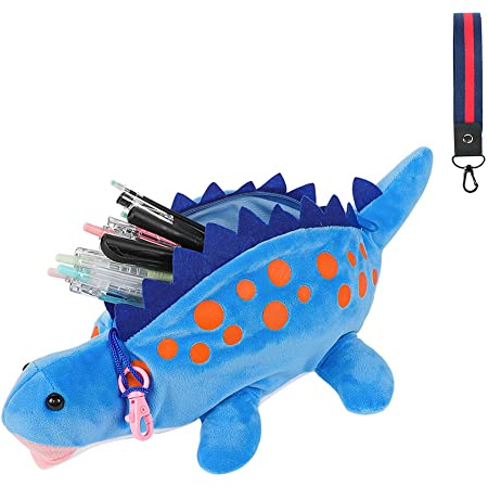 Federmäppchen Dinosaurier Kinder Plüsch Stiftetasche Süße Stifte Etui Schule Reißverschluss Stilvoll Federtaschen Schreibwaren Tasche Mädchen Junge Schreibutensilien Schüleretui befüllt