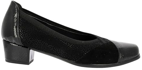 Doctor Cutillas | Zapatos de Mujer Ancho Especial en Piel | Modelo Salón con Tacón Bajo y Suela de Goma Antideslizante | Elásticos en el Borde para Mayor Comodidad | (Modelo 81752) | Hechos en España