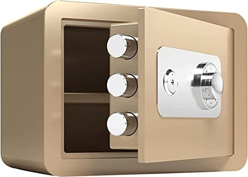 lampa Home Safe, Safe Lock Box för pengar Små hushållsskåp i stål, Lösenordsnyckel, 30 cm lampa
