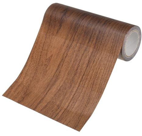 M METERXITY 1 Rollo De Cinta De Reparación De Madera, 15 cm x 4.57 m / 6 Pulgadas x 15 Pies, Cinta Autoadhesiva Para Pisos De Madera, Parche Pisos/Decoración Del Hogar [Marrón Oscuro]