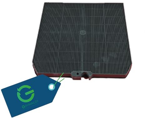 G GRIMALDI Filtro Carbone Attivo per Cappa Aspirante Compatibile con Falmec | Codici 103050107 06KK0112 | Ricambio Rettangolare Anti Odore 210x235 mm per Cappe Filtranti da Cucina
