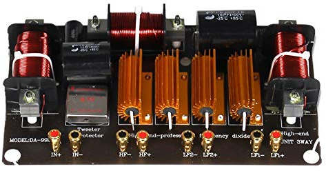 Lafeier 1500W High Power Speaker Crossover 3 Way High-Low 8 Ohm Frequency Divider for Speaker, Point 1600/2800Hz