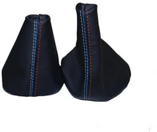 Generisch Schaltsack for Handbremse, Schwarzer Lederbalg, kompatibel mit 3er-Serie E36 E46 M3, Auto-Styling(Gear Brake Gaiter)