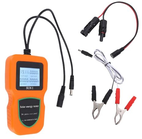 Power Meter – Multimètre portatif, moniteur d'utilisation de l'énergie solaire pour l'extérieur de la maison | Batterie professionnelle Portable gratuite, pour appartement, voiture, Van, camping-car,