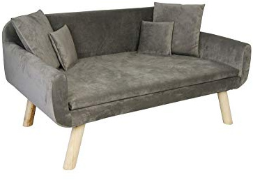 animal-design Retro djursoffa sammet med kudde vadderad soffa soffa hundsäng kattsäng sovplats för hundar och katter sst. Färger, färg: dup, storlek: storlek 2