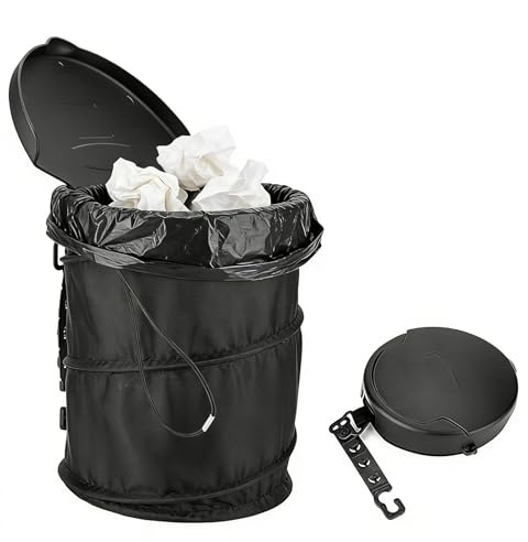 Vast Poubelle de Voiture, Pliable Garbage Peut de Voiture, Portable Multi-usages Suspendu Boîte à Ordures, pour le Camping, Promenade en Voiture