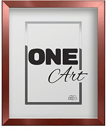 aFFa frames, Hekla, Cadre photo MDF, facile à nettoyer, Rectangle, avec façade en verre acrylique, Rose Gold, 30x40 cm