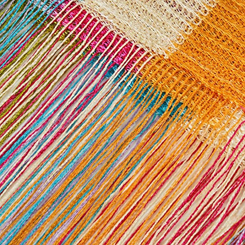 MRTREES Bunt Perlenvorhang Türvorhang 100x200 cm Raumteiler Fliegengitter für Balkontür Insektenschutz Terrassentür Fadenvorhänge