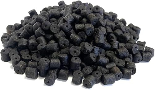 MALTBYS' STORES 1904 LTD Drilled Halibut Pellets Black 8.5mm 500g Fishing Bait SMCB