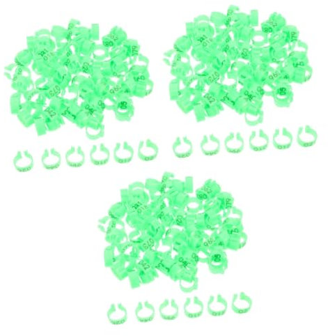 BESPORTBLE 300stücke Bunte Taubenbeinringe Nummerierte Fußringe Für Identifikation Leichte Langlebige Vogelmarkierungen Für Tauben Papageien Und Geflügel Praktisches Zubehör Für Zucht