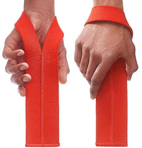 WARM BODY COLD MIND V1 Sangle Musculation pour l'Haltérophilie Olympique - [Évalué à 300 KG] - Sangle de Tirage pour Gym Fitness Crossfit, Lifting Straps, Poignet de Levage, Accessoires Homme Femme
