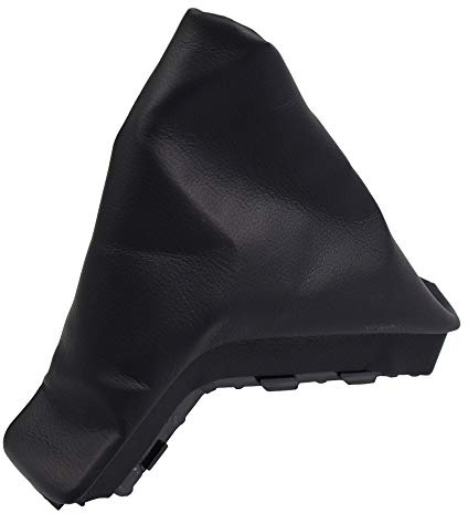 Kakulkomen Handbremsmanschette für Opel Astra H, PU‑Leder mit ABS‑Rahmen | Schwarze Ersatz‑Handbremsabdeckung aus PU‑Leder mit Kunststoffrahmen, passgenauer Austausch für abgenutzte Originalteile