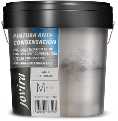 JOVIRA PINTURAS | 14 L | Pintura Anticondensación, Antihumedad antimoho exterior-interior. Eficaz para paredes de yeso, hormigón, cemento. (14 Litros) A-26B