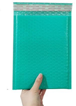 50 Pcs Courier Bag Foam Bag Self-Packing Transport Bag Green Polyfoam Mail Box Envelope Gift Bag Thicken Mailing Bag-18x23cm