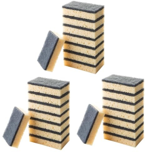 Beavorty 24pcs Multi-Purpose Cleaning Sponge for Kitchen Bathroom Non-Scratch Wash Sponge Dish Washing for Dishes Utensils
