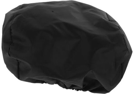 OUNONA Wiederverwendbarer Fahrradhelm Bezug Aus Polyester Wetterfeste Helmhülle Mit Visier Universeller Helmschutz Für Outdoor Sport Und Motorrad Leichter Regendichter Helmüberzug Schwarz