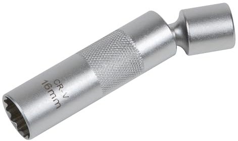 Sealey, AK6571 - Enchufe de bujía de 12 puntos con junta universal de 16 mm