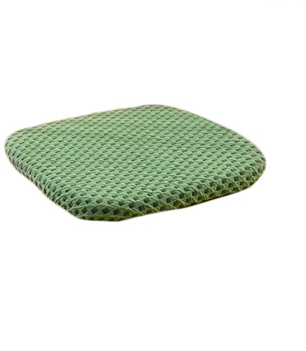 Esszimmerstuhlkissen, KüChenstuhl Sitzkissen Aus Memory-Schaum Mit BäNdern Weiche Und Bequeme Mit Abnehmbarem Bezug FüR Wohnzimmer, Terrasse, Auto, Garten, Drinnen, DraußEn Green 40 * 40cm