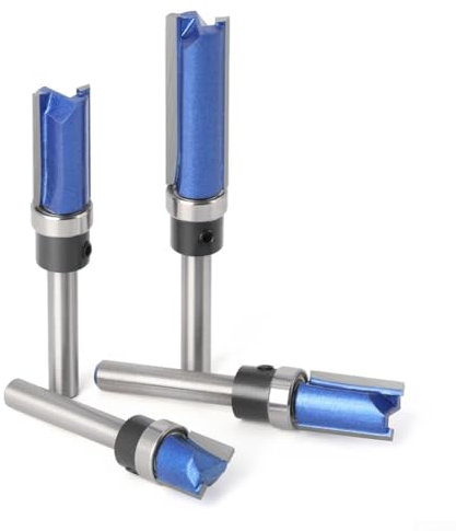 ReachMall Dado Planer Compatible Router Bits with 1/4 Inch Shank and Construction (4pcs)