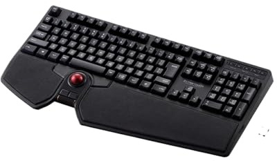 XXINGYULI Clavier Japonais et Souris intégrée avec Track Ball 108, Clavier de Jeu Filaire sans Fil personnalisé Compatible avec compatibilité PC(Wireless)