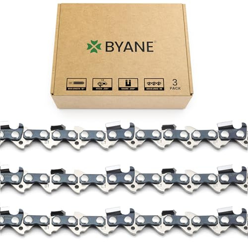 BYANE 18 Inch Chainsaw Chain .325 Pitch .050 Gauge 68 Drive Links | Fits Stihl (POST 2023 .050 Gauge) 025, MS250, MS251(3 Chains)