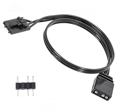 Cable Adaptador RGB para Controladores Corsair, Compatible con Ventiladores QL LL120, Adaptador ARGB, Conector de 5V y 3 Pines, Longitud de 25 cm, Godlight Sync 4PIN