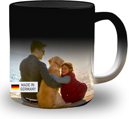 hoppala Zaubertasse mit eigenem Foto, Keramik - Personalisierte Tasse mit Bild Magic Mug Motivtasse Tasse mit foto Geschenktasse Sublimationstassen