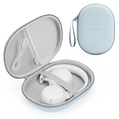 Headphone Case Hard Shell for JBL Tune 520BT/510BT/500BT/720BT/Soundcore | Fits Bose, BERIBES, KVIDIO, TOZO Over-Ear Headphones, Super-Slim Pocket Organizer Bag, Universal Portable Travel Storage