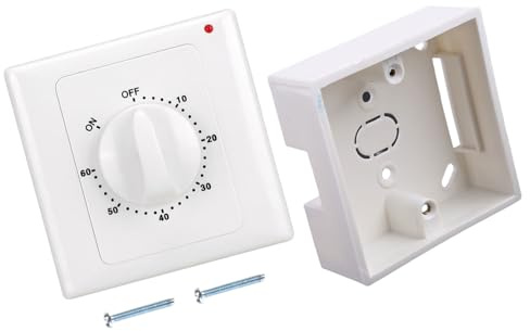 Mechanische Zeitschaltuhr 86 Panel Schalter Countdown Steuerung Unterbrecher Für Badezimmer Ventilator Licht Für Badezimmer Ventilator