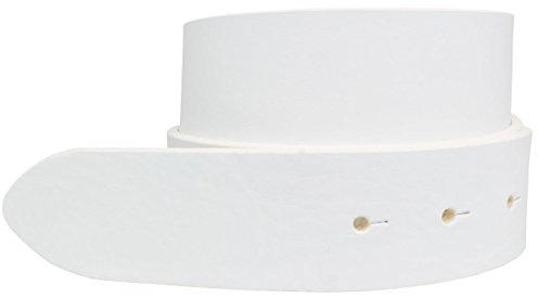Wechselgürtel aus Vollrindleder ohne Schnalle 4 cm | Druckknopf-Gürtel für Damen Herren 40mm | Leder-Gürtel 4cm