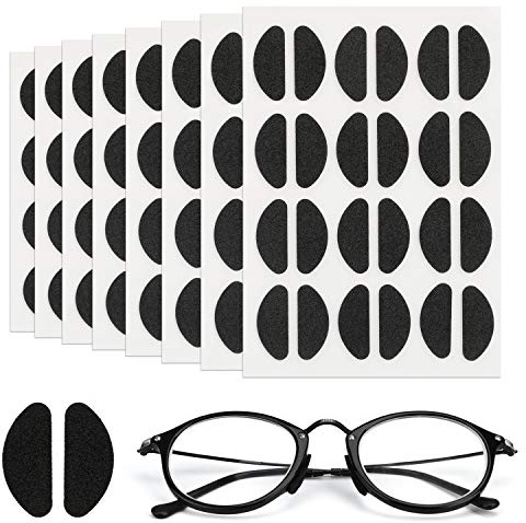 MWOOT 96 Pairs Coussinets de Nez Souples en Mousse Plaquettes de Nez Auto-Adhésives Coussinets de Nez Antidérapants Nosepads Minces pour Lunettes Lunettes de Soleil (Noir)