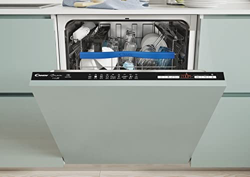 CANDY CDIN 2D620PB-80E Integrated Full Size Dishwasher, 16 Place settings, Black Bezel - E Rated