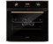Klarstein Elizabeth - Elektrischer Einbaubackofen, Retro-Design, 70L, EEK A, Autark, Umluft/Ober- / Unterhitze/Grill, 2200 Watt, 50-250 °C, Drehregler und Türgriff in Messingoptik, schwarz
