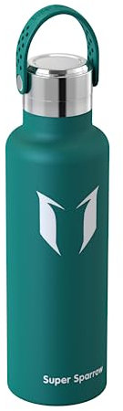 Super Sparrow Borraccia Termica, Ultraleggero Acciaio Inox 18/10 Bottiglia Termica - 500ml - Senza BPA Borracce, Thermos per Bambini, Scuola, Sport, Campeggio, Yoga, Palestra, Ciclismo