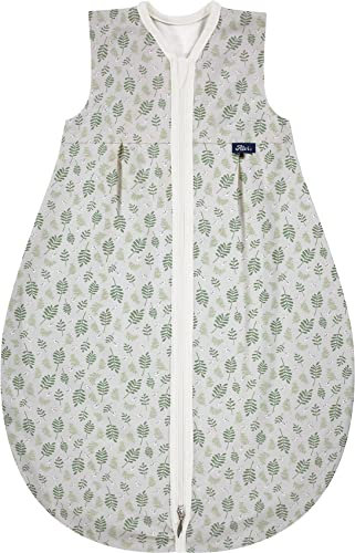 Alvi Baby Mäxchen light Sommerschlafsack Organic Cotton Bio (Drifting leaves, 100)