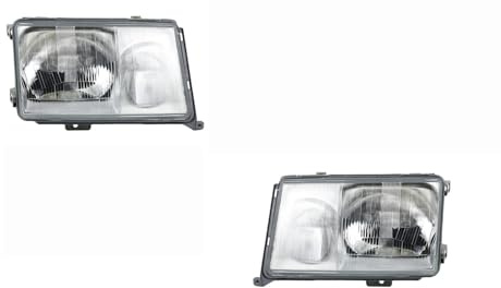 Johns, Faros halógenos aptos para Mercedes W124 89-93 H4 H3 juego L R