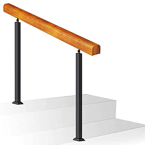 2-3 Stufen Handlauf Treppengeländer Eingangsgeländer Geländer Hauseingang Treppenhandlauf Handläufe Stützsatz Übergangshandläufe für Betonstufen oder Holztreppen, Stütze 200 kg (Size : 80cm/32inch)