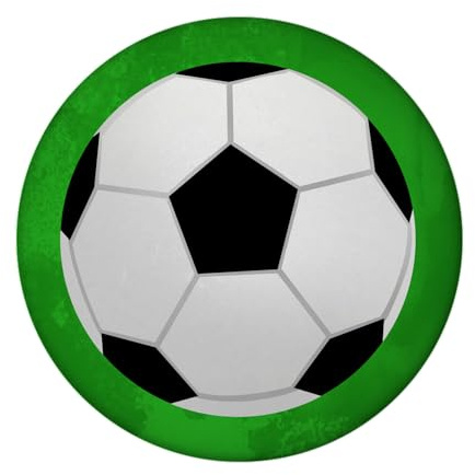 Retro Fußball Magnet rund mit Flaschenöffner lustiger Magnet rund mit Flaschenöffner für den Kühlschrank zum Befestigen von Fotos, Postkarten, Notizen oder Stadiontickets