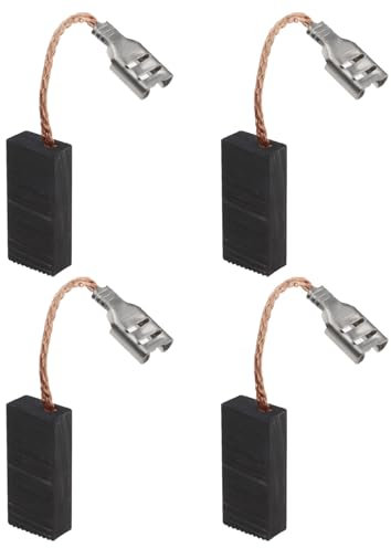 eMagTech Lot de 2 paires de balais de charbon pour tondeuse à gazon compatibles avec 320 ER 32-12 Moteur électrique Pièces de rechange 6,3 x 11,3 x 24 mm