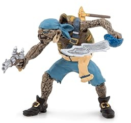 Papo - Realistische Mutantenpirat Schildkröte-Figur - 3 Jahre + - Kollektion Piraten - Kreativspiel fantastisches Abenteuer - Geschenkidee Spielzeug für Mädchen und Jungen