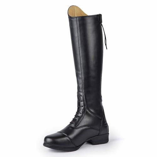 Moretta Shires Luisa Adults Synthetic Riding Boots - Black Adults 5 Slim