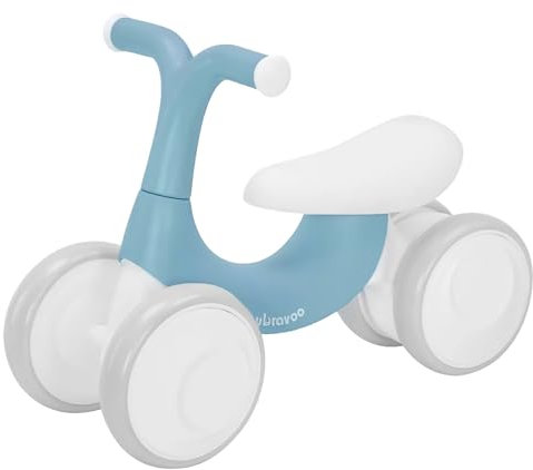 UBRAVOO Baby Laufrad Spielzeug, Baby Walker, Kleinkind Laufrad 10-36 Monate Fahrt auf Spielzeug Geburtstagsgeschenk mit 4 Rädern, Kein Pedal-Blau