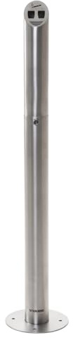 VIVANNO Stand-Ascher Stand-Aschenbecher Edelstahl gebürstet CENICERO 8x100 cm - ca. 2 L