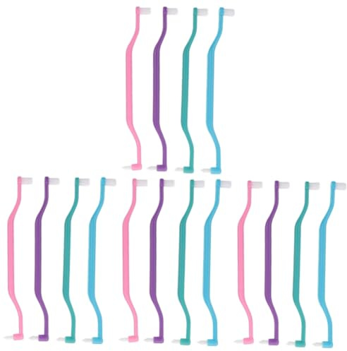 minkissy 16 Pièces Brosse À Dents Double Tête Brosses Interdentaires Brosse À Dents De Voyage Brosse À Dents Quotidienne Brosses À Dents Résistantes À L'Usure Brosses À Dents Coniques