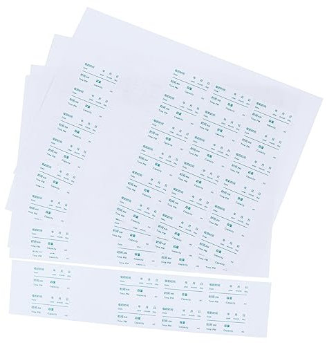 HOODANCOS 100stücke Datumsetikett Wasserfestes Etikett Datumsaufkleber Für Milch Gefrorener Datumsaufkleber Mit Nachricht Label