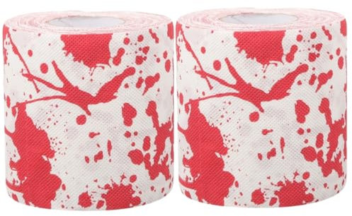BCOATH 2rollen Halloween Toilettenpapier Mit -muster Klopapier Für Badezimmer Und Partys Zur Haut Für Gruselige Dekorationen