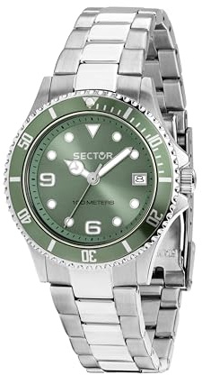 Sector No Limits Orologio Donna in Acciaio, Tempo e Data, Analogico, 35 mm, Collezione 230, Regalo Compleanno
