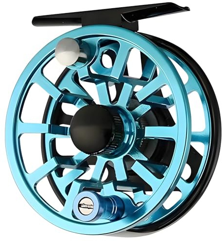 byepica Fliegenfischrolle, CNC-gefrästes Aluminium, leicht, korrosionsbeständig, Einweglager, glatte Fliegenrolle für Angler