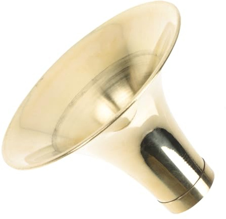 BAZEITFLOW Verdicktes Messing Suona Horn Zubehör mit Feiner Verarbeitung und Glatter Oberfläche Geeignet für Suona Spieler Goldenes Blasinstrument Ersatzteil